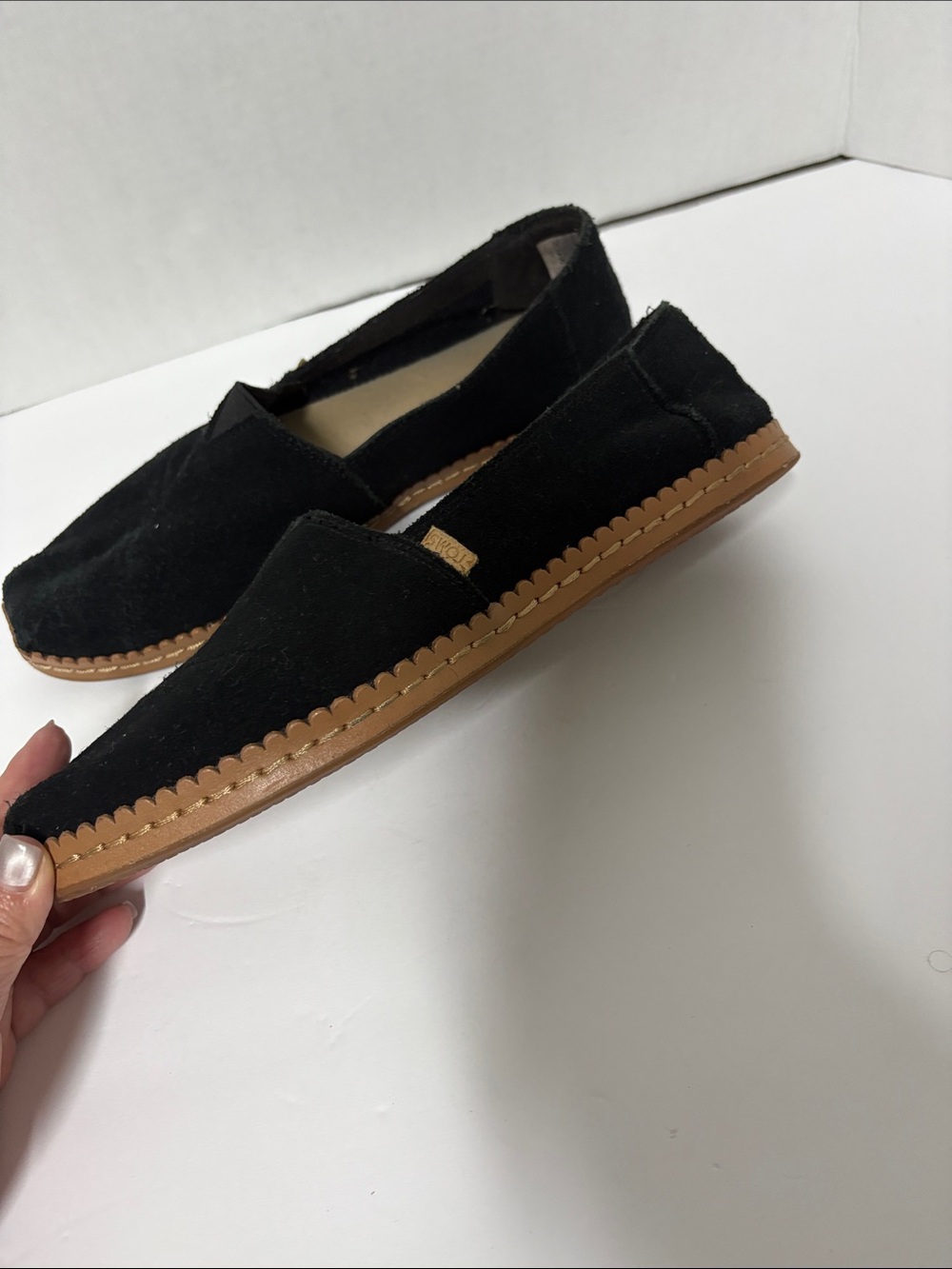 Black Slip-On Women’s Espadrille Flats TOMS - Picture 5 of 5